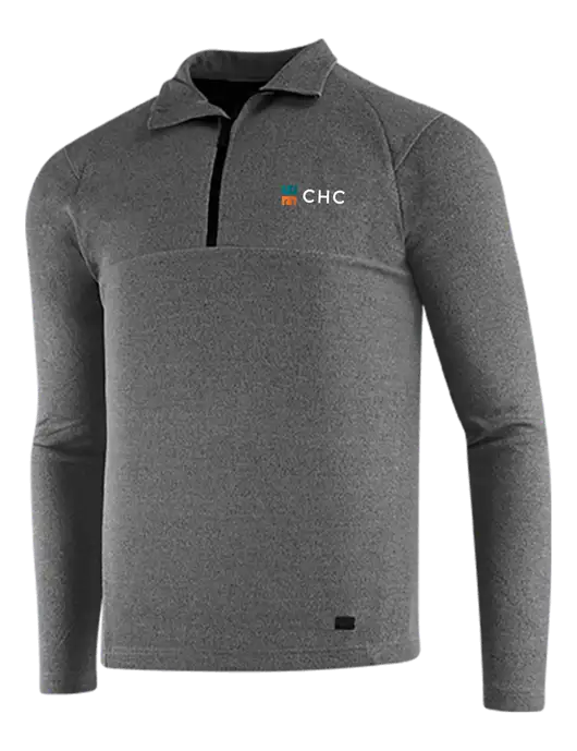 OGIO Dark Grey Heather Transition 1/4 Zip Pullover w/CHC Logo