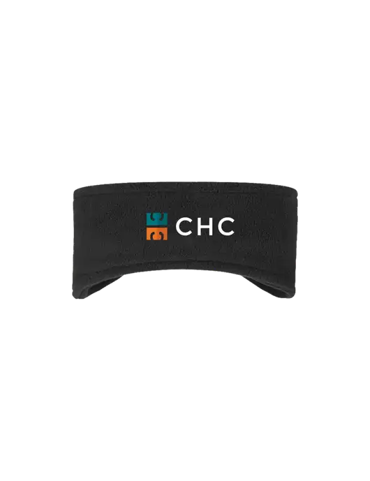 Black Stretch Fleece Headband w/CHC Logo