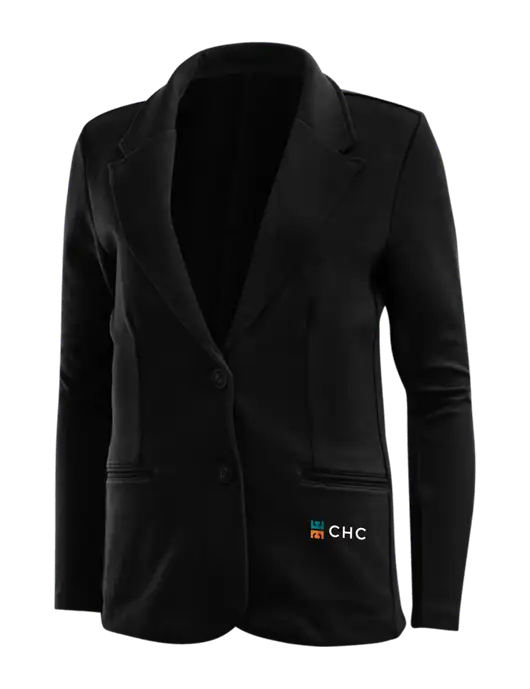 Black Womens Knit Blazer w/CHC Logo