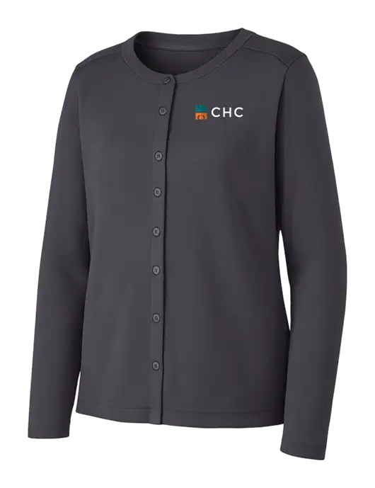 Grey Smoke Womens Concept Stretch Button-Front Cardigan Sweater w/CHC Logo