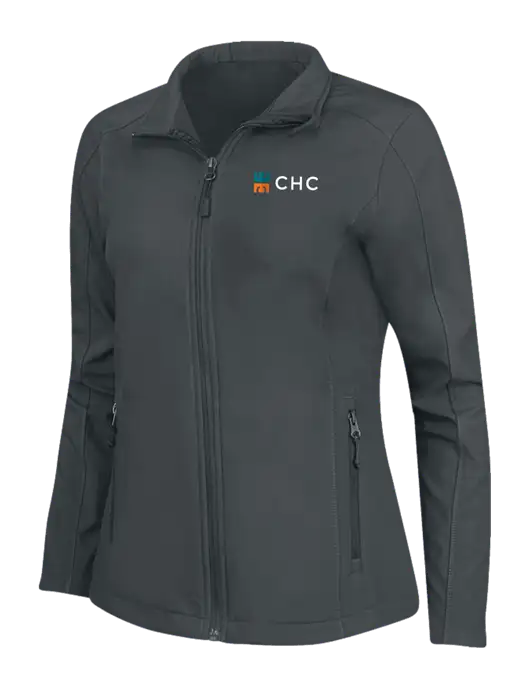 Charcoal Grey Womens Core Soft Shell Jacket w/CHC Logo