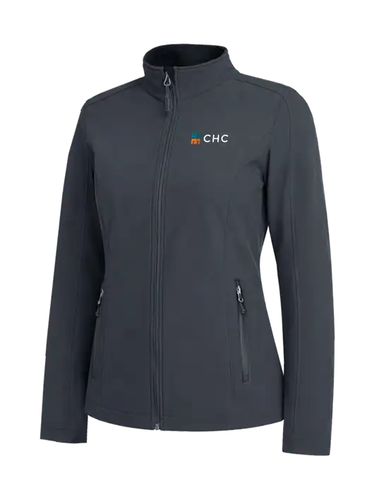Charcoal Grey Womens Core Soft Shell Jacket w/CHC Logo