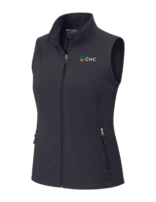 Charcoal Grey Womens Core Soft Shell Vest w/CHC Logo