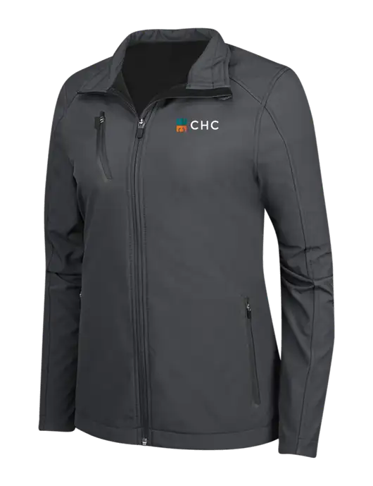Dark Grey Womens Welded Softshell Jacket w/CHC Logo