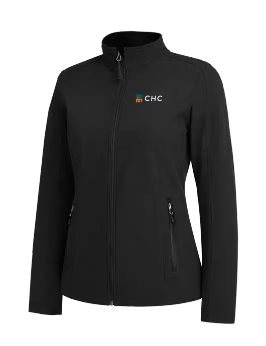 Black Womens Core Soft Shell Jacket w/CHC Logo