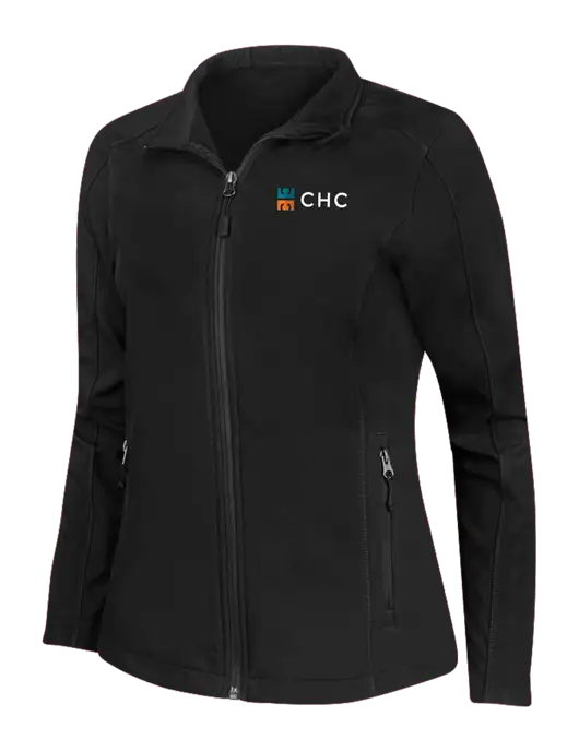 Black Womens Core Soft Shell Jacket w/CHC Logo