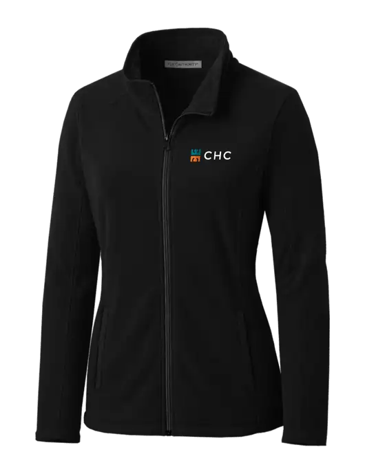 Black Womens Microfleece Jacket w/CHC Logo
