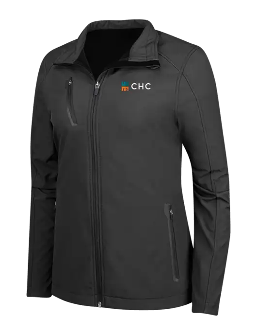 Black Womens Welded Softshell Jacket w/CHC Logo