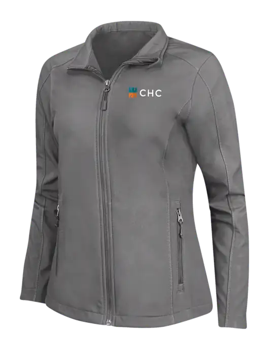 Medium Grey Womens Core Soft Shell Jacket w/CHC Logo