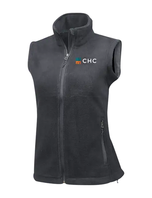 Medium Grey Womens Fleece Vest w/CHC Logo