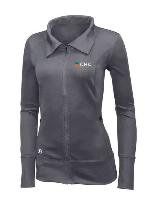 OGIO Dark Grey Womens Endurance Fulcrum Full-Zip w/CHC Logo