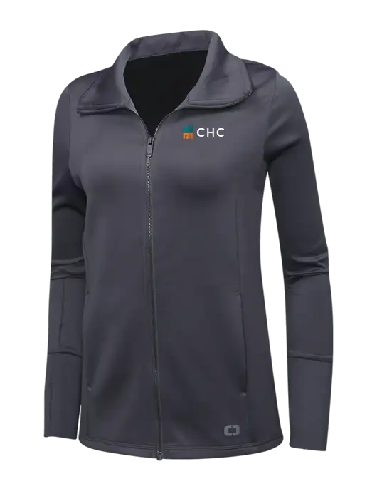 OGIO Dark Grey Womens Endurance Modern Performance Full-Zip w/CHC Logo