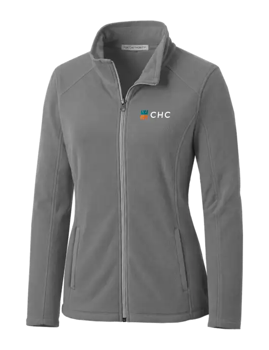 Medium Grey Womens Microfleece Jacket w/CHC Logo