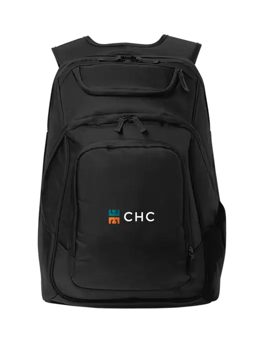 Executive Black Laptop Backpack w/CHC Logo