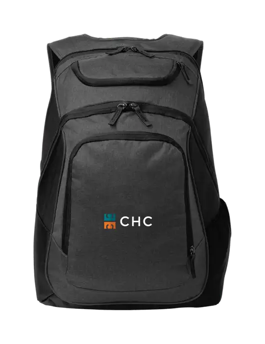 Executive Graphite Heather/Black Laptop Backpack w/CHC Logo