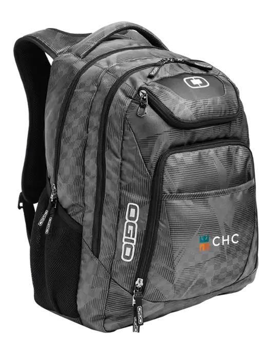 OGIO Race Day Silver Excelsior Laptop Backpack w/CHC Logo